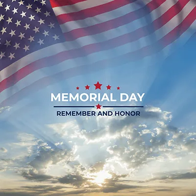 Memorial Day Closure May 26